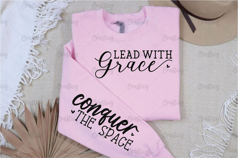 Lead with grace Sleeve SVG Design SVG Designangry 