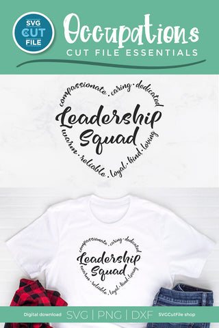 Leadership squad svg, a management svg for crafters SVG SVG Cut File 