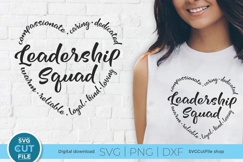 Leadership squad svg, a management svg for crafters SVG SVG Cut File 