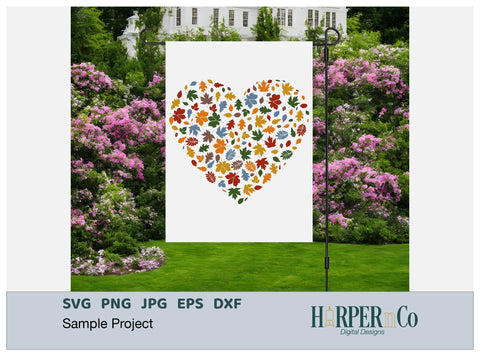 Leaf Heart SVG PNG Cut EPS File SVG HarperNCo 