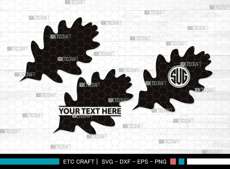 Leaf Monogram, Leaf Silhouette, Leaf SVG, Plants Svg, Leaves Svg ...