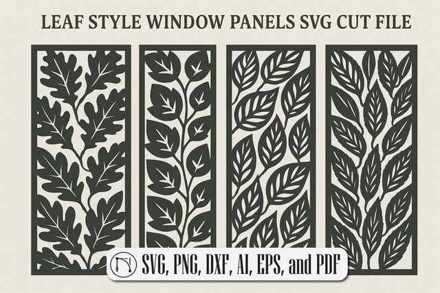 Leaf Style Window Panels SVG Bundle SVG MD JOYNAL ABDIN 