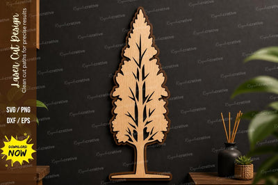 Leaf Tree Laser Cut Wall Art File SVG Regulrcrative 