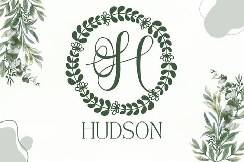 Leafinity Monogram Font Dm Letter Studio 