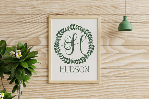 Leafinity Monogram Font Dm Letter Studio 