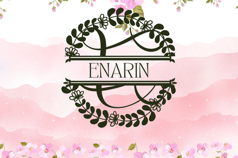 Leafinity Split Monogram Font Dm Letter Studio 