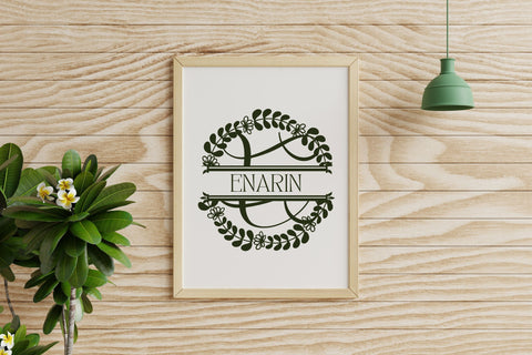 Leafinity Split Monogram Font Dm Letter Studio 