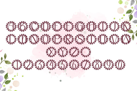 Leafori Monogram Font Dm Letter Studio 