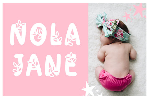 Leafy Cute - Hand Drawn Decorative Font Font Jyllyco 