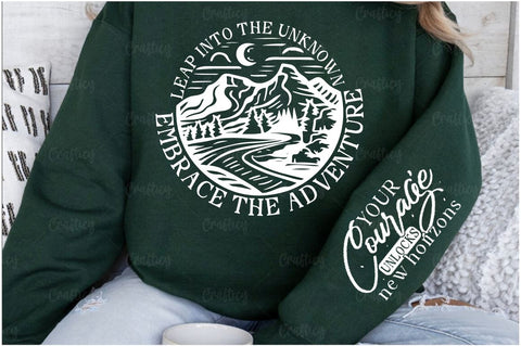 Leap into the unknown embrace the Sleeve SVG Design SVG Designangry 