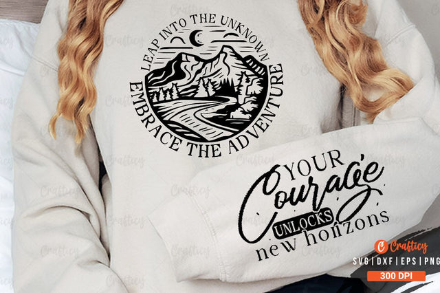 Leap into the unknown embrace the Sleeve SVG Design SVG Designangry 