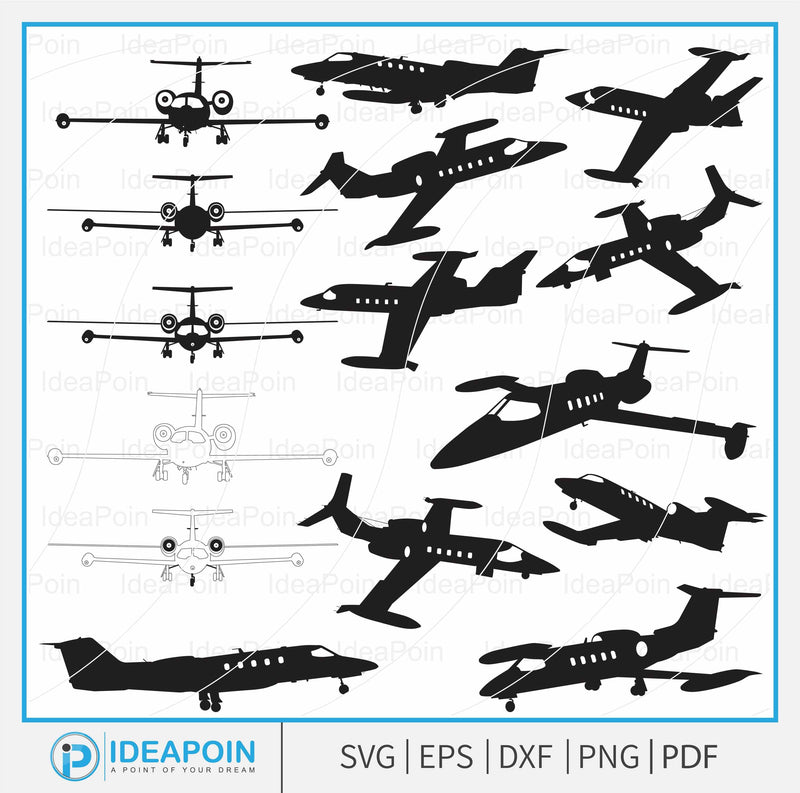 Learjet 35 svg, Learjet 35 35 C-21 SVG, Learjet airplane, Fighter Jet Vector SVG, C-21, Fighter Jet SVG Dinvect 