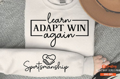 Learn Adapt Win Again Sleeve SVG Design SVG Designangry 