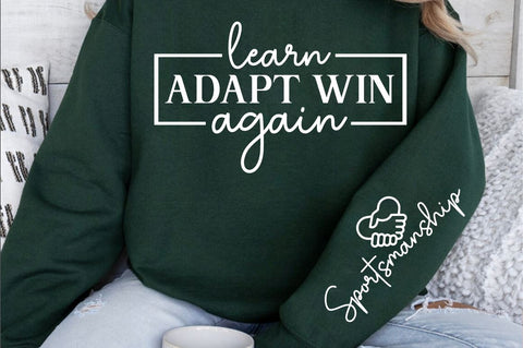 Learn Adapt Win Again Sleeve SVG Design SVG Designangry 