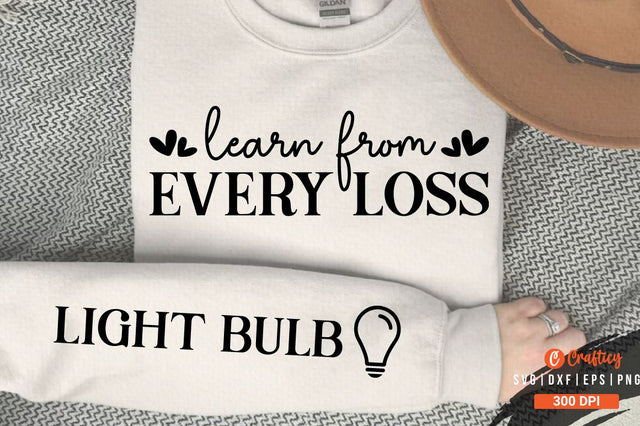 Learn from Every Loss Sleeve SVG Design SVG Designangry 