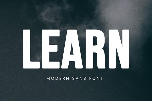 Learn - Modern Sans Serif Font studioalmeera 
