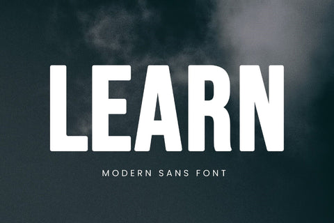 Learn - Modern Sans Serif Font studioalmeera 