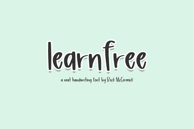 Learnfree Sans Font Beck McCormick 