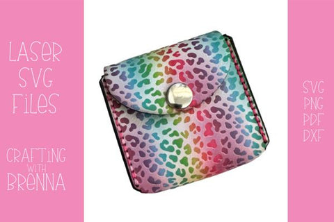 Leather Mini Pouch Laser SVG File SVG Crafting With Brenna 