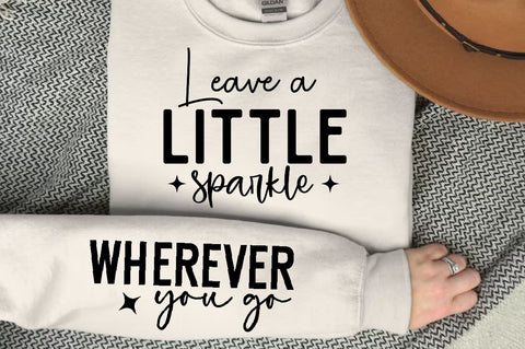 Leave a little sparkle Sleeve SVG Design, Christian Sleeve SVG, Faith SVG Design, Jesus Sleeve SVG SVG Regulrcrative 
