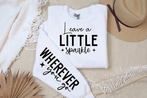 Leave a little sparkle Sleeve SVG Design, Christian Sleeve SVG, Faith SVG Design, Jesus Sleeve SVG SVG Regulrcrative 