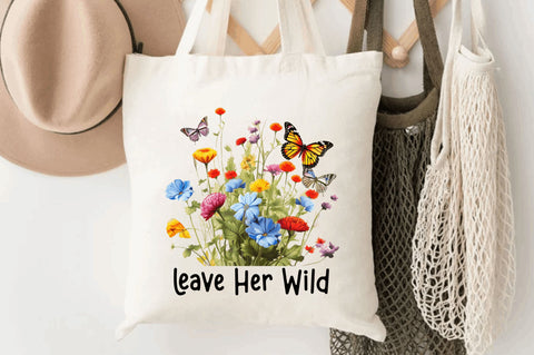 Leave Her Wild Sublimation Design Sublimation Regulrcrative 