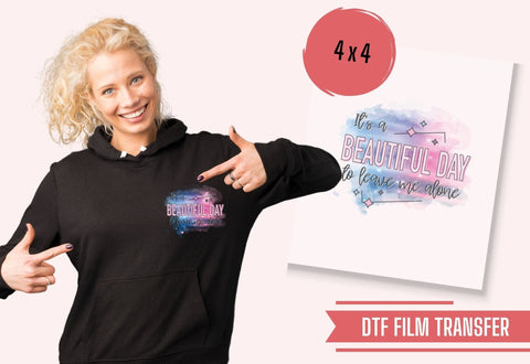 Leave Me Alone Iron On Transfer Physical So Fontsy T-Shirt Iron-On Transfer Shop