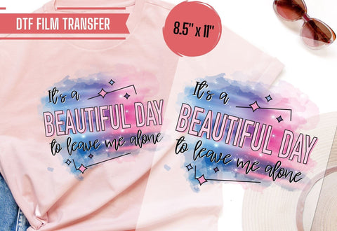 Leave Me Alone Iron On Transfer Physical So Fontsy T-Shirt Iron-On Transfer Shop