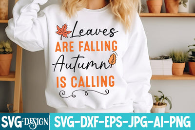 Leaves Are Falling Autumn is Calling Svg Design,Thanksgiving SVG Quotes , Thanksgiving SVG Design , Fall SVG Design, Autumn SVG Cut File SVG BlackCatsMedia 