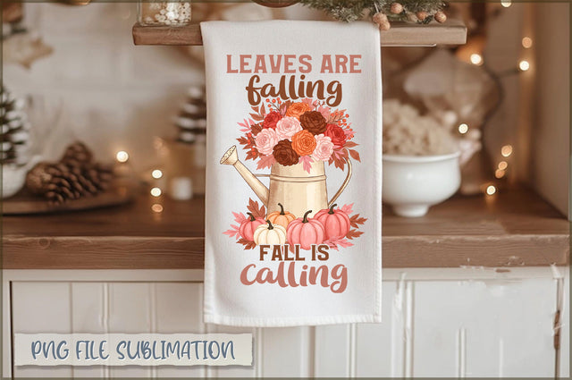 Leaves are falling fall is calling Towel PNG Sublimation Shetara Begum 