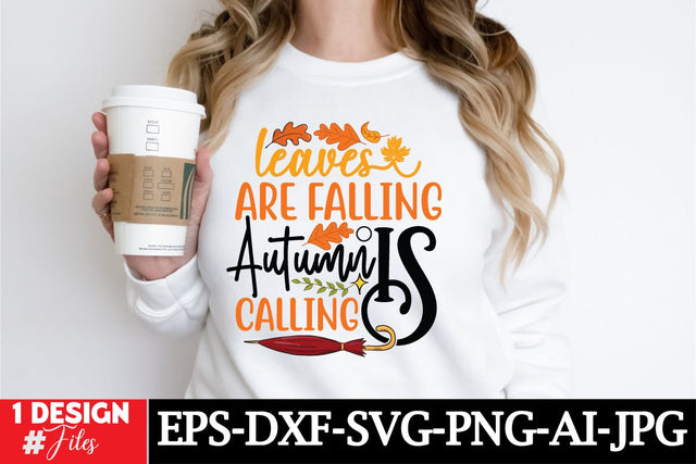 Leaves Are Falling Is Autumn Calling SVG Cut File SVG Insomnia Std 