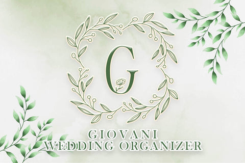 Leaves Buds Monogram Font Dm Letter Studio 