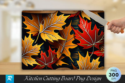 Leaves Cutting Board Sublimation Regulrcrative 