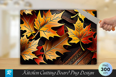 Leaves Cutting Board Sublimation Regulrcrative 