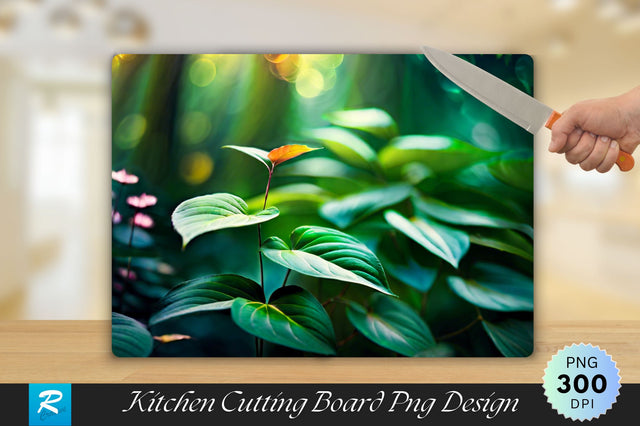 Leaves Cutting Board Sublimation Regulrcrative 