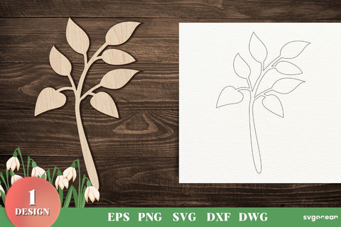 Leaves Laser Cut Files SVG SvgOcean 