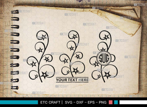 Leaves Monogram, Leaves Silhouette, Leaves SVG, Plants Svg, Autumn Leaves Svg, Tropical Leaves Svg, Monstera Svg, Fall Leaf Svg, SB00504 SVG ETC Craft 