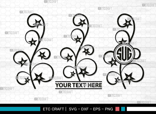 Leaves Monogram, Leaves Silhouette, Leaves SVG, Plants Svg, Autumn Leaves Svg, Tropical Leaves Svg, Monstera Svg, Fall Leaf Svg, SB00504 SVG ETC Craft 