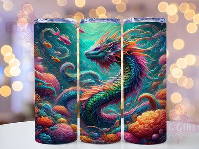 Legendary Fantasy Dragon Creature Tumbler, Mythical Creature Wrap, 20Oz Skinny Tumbler, Magical Beast Sublimation, Enchanted Dragon Design, Fantasy World Tumbler, Legendary Creature Wrap Sublimation SvggirlplusArt 