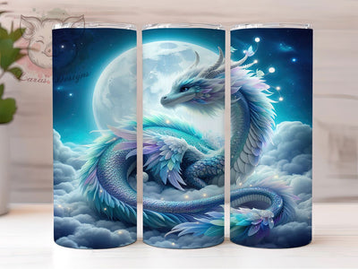 Legendary Magical Fantasy Dragon Tumbler, Fantasy Dragon Wrap, 20oz Tumbler Sublimation, Legendary Dragon Art, Magical Dragon Design, Epic Dragon Tumbler, Enchanted Dragon Wrap Sublimation Lara' s Designs 