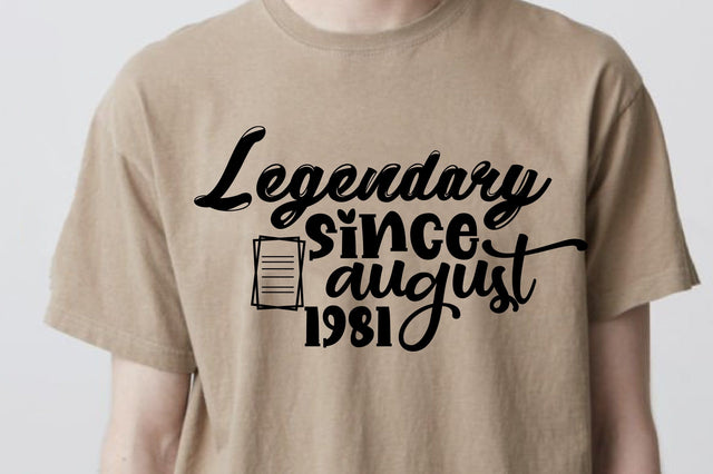 Legendary Since August 1981 SVG nirmal108roy 