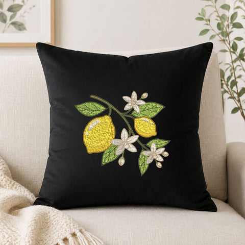 Lemon Branch Machine Embroidery Design – Citrus Fruit Floral Embroidery File Embroidery/Applique DESIGNS PatternFeed8 