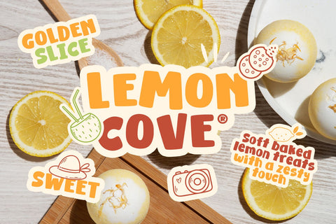Lemon Cookies - Food Font Font Mozarella 