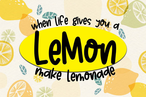 Lemon Crush Font Dm Letter Studio 