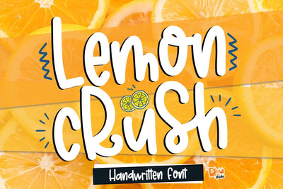 Lemon Crush Font Dm Letter Studio 