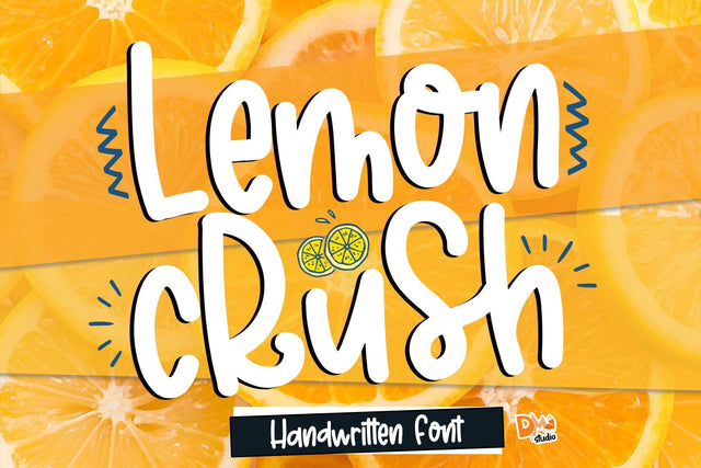 Lemon Crush Font Dm Letter Studio 