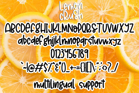 Lemon Crush Font Dm Letter Studio 