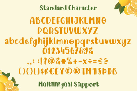 LEMON Font Mozarella 