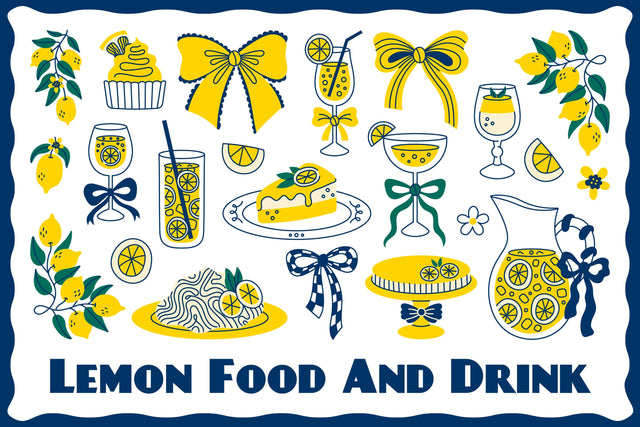 Lemon Food And Drink Doodles PNG Clipart Sublimation Rin Green 