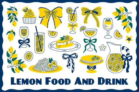 Lemon Food And Drink Doodles PNG Clipart Sublimation Rin Green 